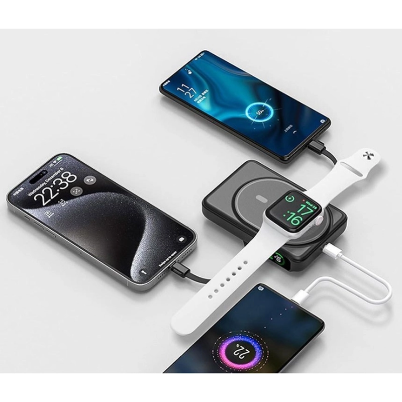 قیمت و خرید پاوربانک وایرلس شارژ 15 وات 10000 میلی آمپر گرین لاین مدل GL-PB96